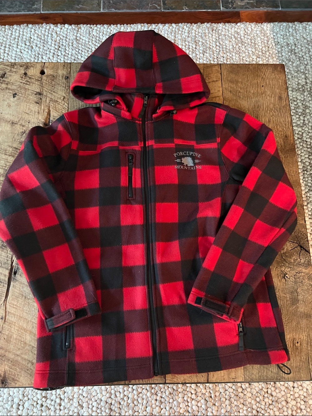 Buffalo Check Porcupine Mountain Zip
Up Fleece Jacket